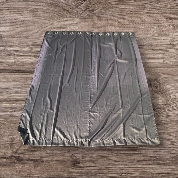 Gray Silver Curtain Panels With Grommets Room Darkening 100% Polyester 6 Panels - Picture 3 of 11